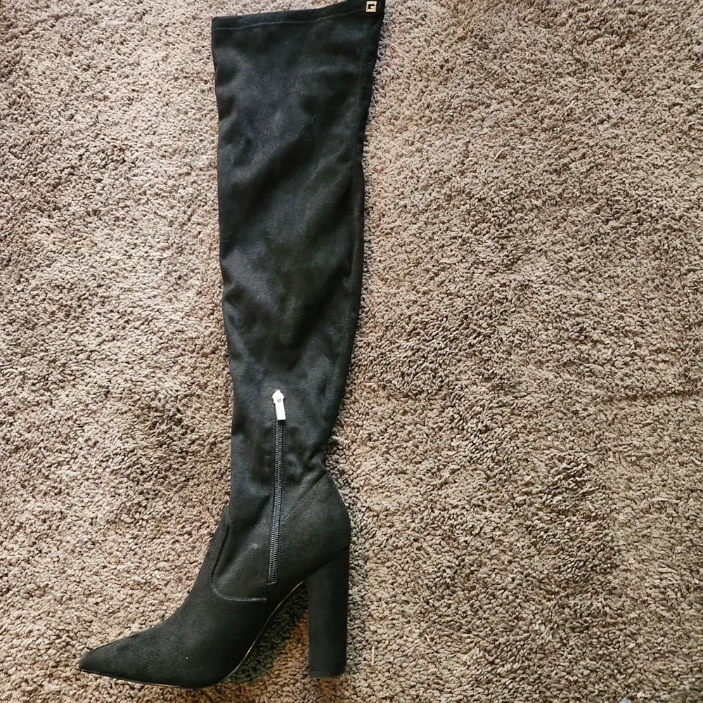 Guess Black Over the Knee Boots
